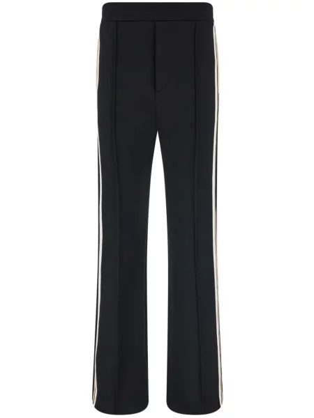 Pantaloni Ferragamo cu broderie negru