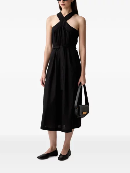 Cu centură rochie midi Vicolo cu bretele negru