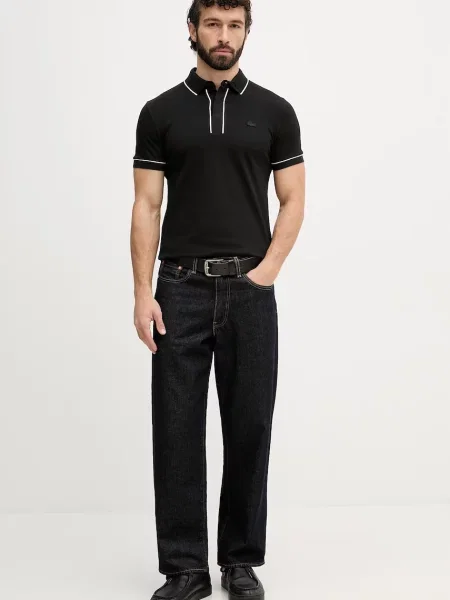 Tricou polo Lacoste negru