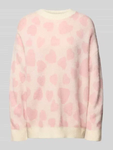 Sweter z dzianiny o kroju relaxed fit z dodatkiem wełny i moheru model ‘Sallyna_B’ Hugo Blue