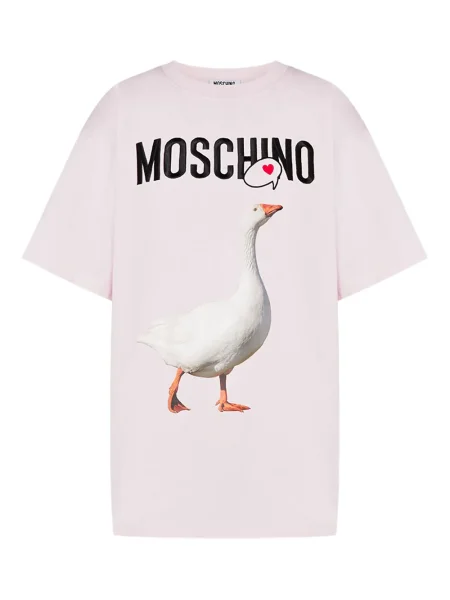 Tricou Moschino cu imagine roz
