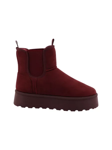 TOM TAILOR Botine bordeaux roșu