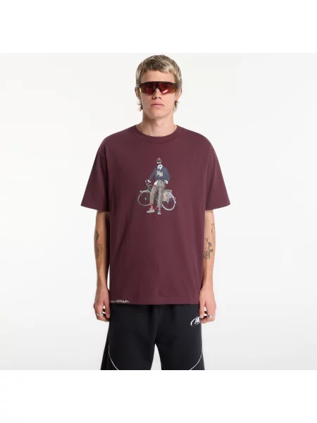 Tričko New Balance Varsity Bike T-Shirt Cherry Leather L
