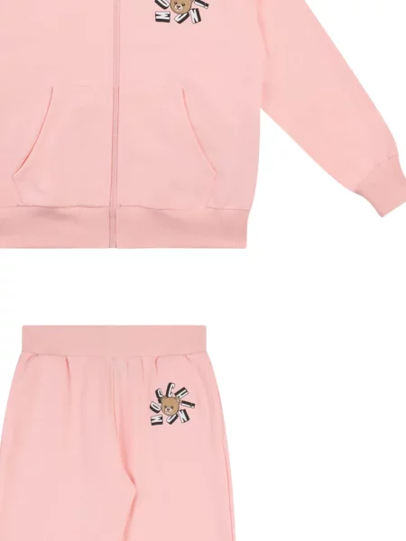 Komplet dresowy dziecięcy Moschino różowy