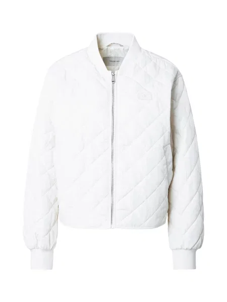 Bomber jakna Calvin Klein Jeans bela