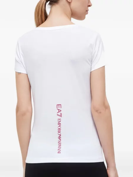Rövid póló Ea7 Emporio Armani fehér