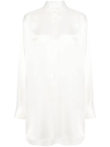 Cămașă Maison Margiela din satin alb