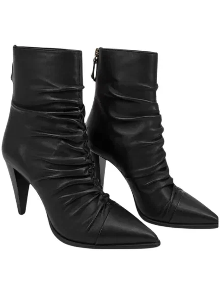 Pinko De piele botine cu Vane 02 negru