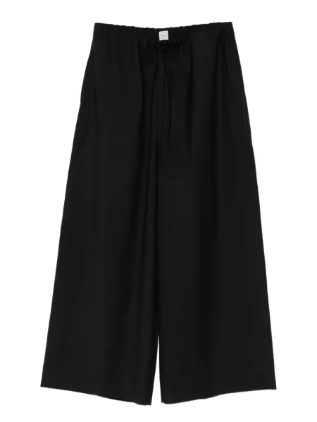 Pantaloni Toteme de lână negru