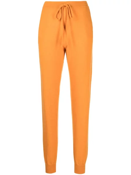 Pantaloni Teddy Cashmere din cașmir teddy portocaliu