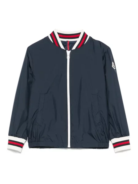 Kurtka bomber dziecięcy Moncler Enfant niebieski