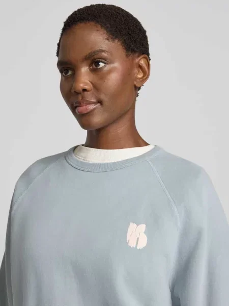 Bluza o kroju relaxed fit z czystej bawełny z nadrukiem z napisem Ba&sh