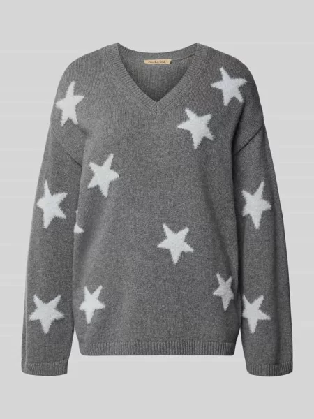 Sweter z dzianiny z prążkowanymi wykończeniami Smith And Soul