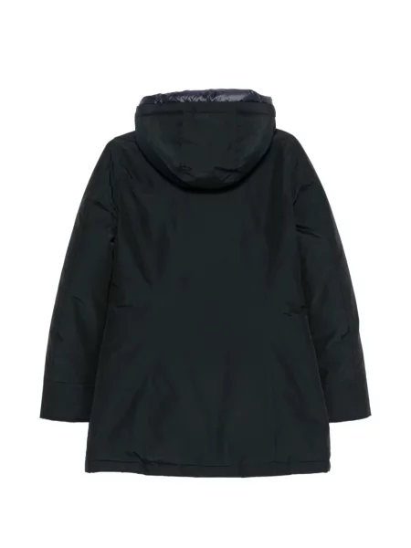 Palton Woolrich cu glugă albastru