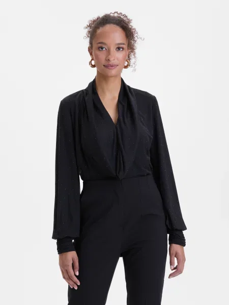 Bluză Orsay cu strasuri negru