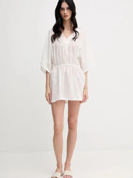 Сукня United Colors of Benetton mini розкльошена бежевий