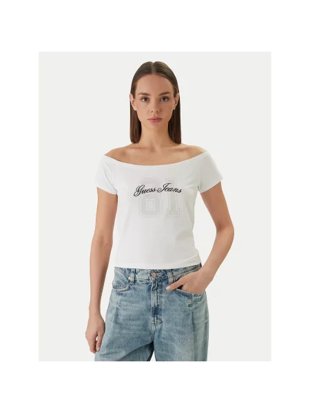 Guess Jeans T-shirt Regular Fit bijela