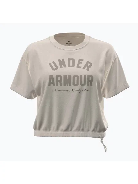 Tricou de antrenament pentru femei Under Armour Bungee Hem Tee summit white/khaki base alb