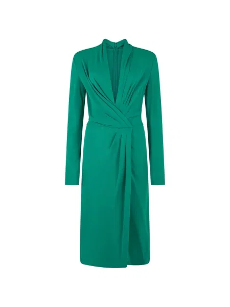 Lung rochie midi Alberta Ferretti verde