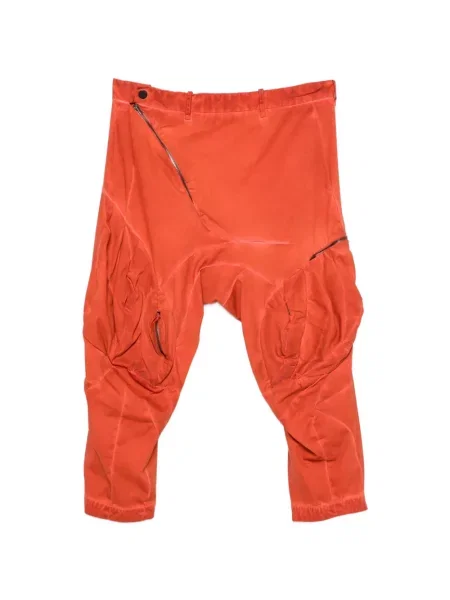 Pantaloni Leon Emanuel Blanck asimetrice portocaliu