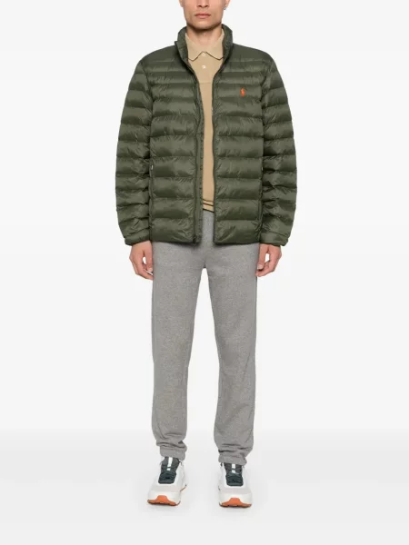 Odgovarati pletena polo majica Polo Ralph Lauren karirana siva