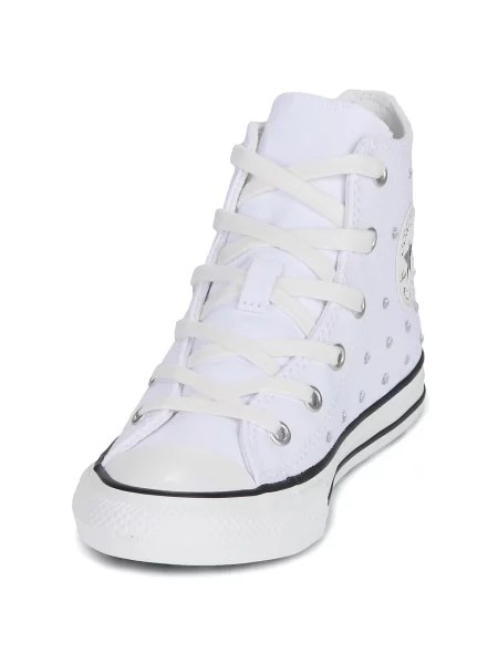 Členkové topánky Converse biela