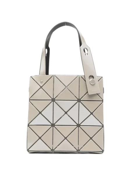 Geantă shopper Bao Bao Issey Miyake cu imprimeu geometric gri