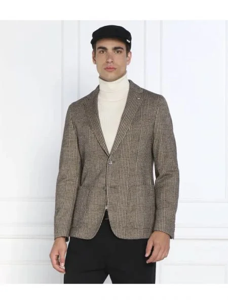 BOSS BLACK Sacou cu adaos de lână negru