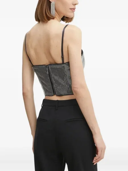 Top Guess cu paiete gri