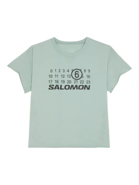 Tricou Mm6 Maison Margiela X Salomon cu imagine verde