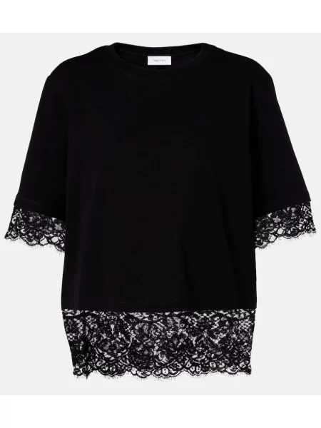 Tricou Mcqueen din dantelă negru