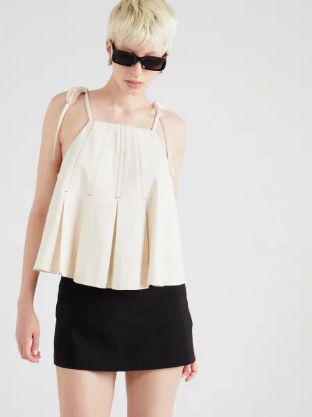 TOPSHOP Top lână alb