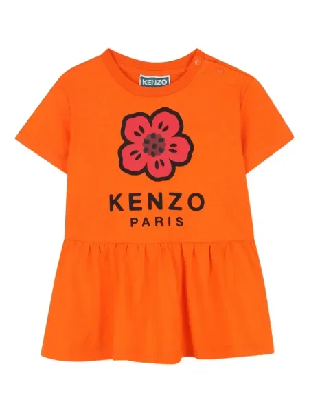 Sukienka dziecięca Kenzo pomarańczowa