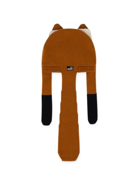 Căciulă Love Moschino de lână maro