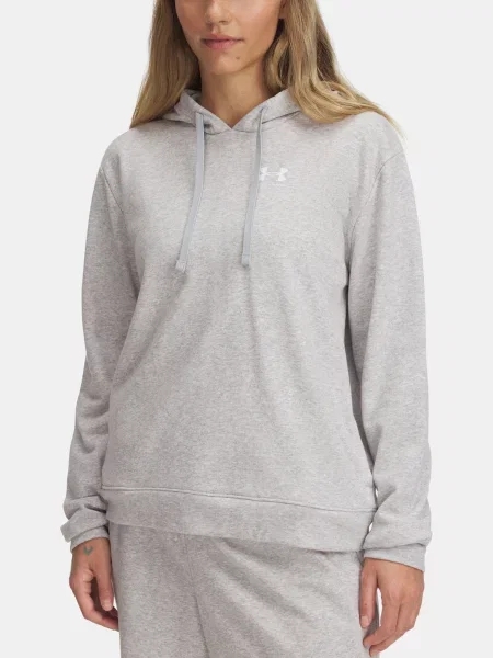 Hanorac cu glugă Under Armour din material terry gri