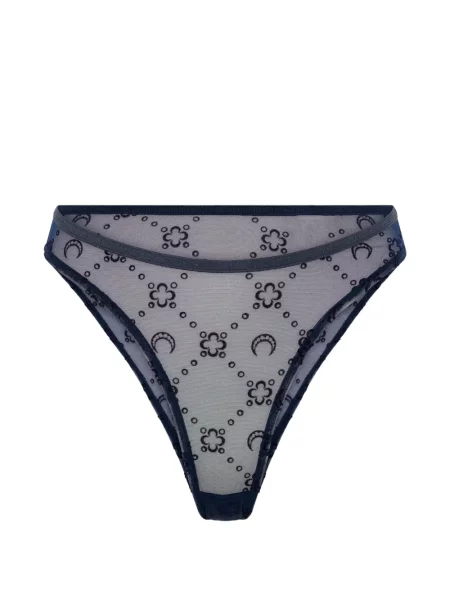 Chiloți tanga Marine Serre plasă albastru