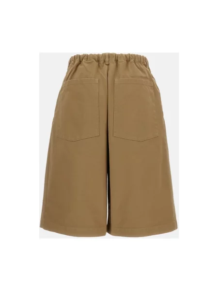 Bermudy Barena Venezia plisowane brązowe