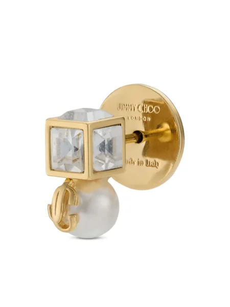 Cercei Jimmy Choo cu perle auriu