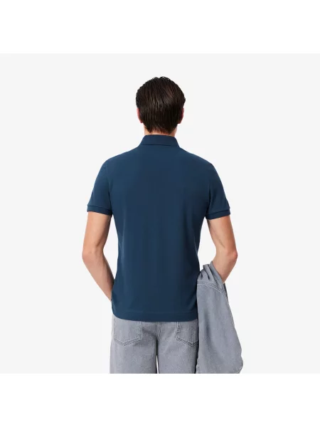 Поло Lacoste синее
