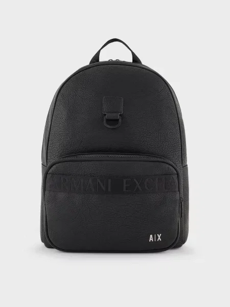 Armani Exchange Рюкзак Поліуретан/поліестер чорний