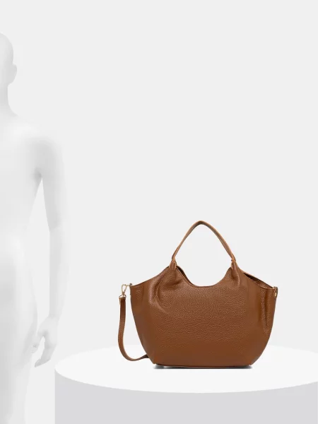 Bőr shopper táska Answear.lab barna