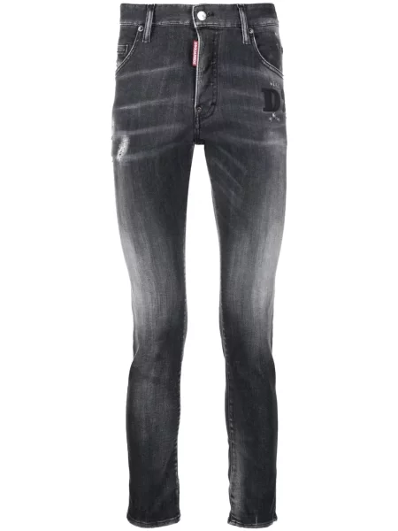 Blugi skinny Dsquared2 skinny fit negru