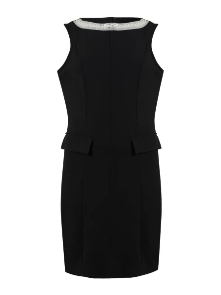 VILA Rochie negru / perlat alb