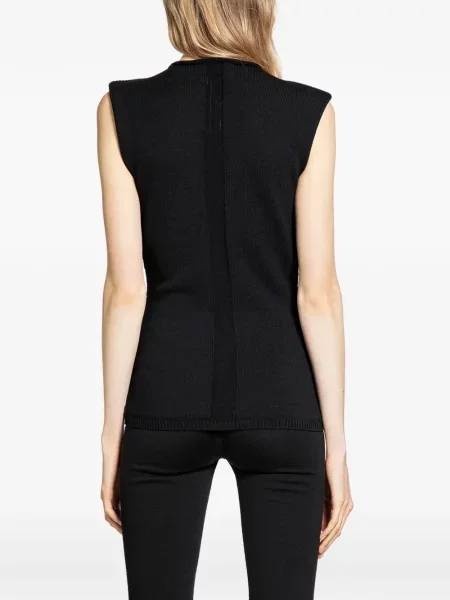 Top Rick Owens zdrențuiți negru