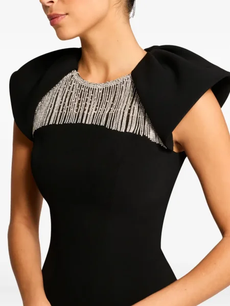 Rochie maxi Jenny Packham de costum negru