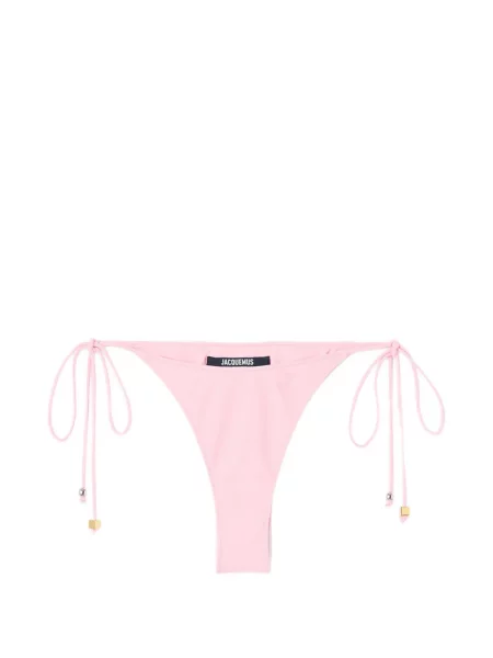 Bikini Jacquemus cu legături roz