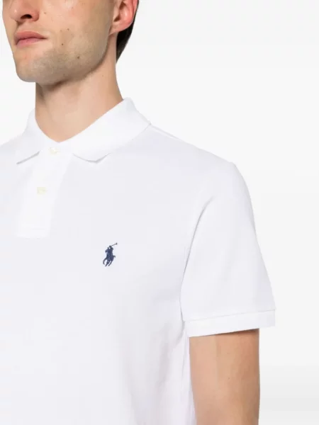 Șosete Polo Ralph Lauren cu broderie în carouri plisate albastru