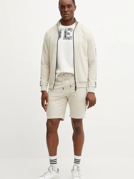 Guess bluza z nadrukiem beżowy