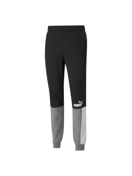 PUMA spodnie dresowe z blokami kolorów Essentials Camo Akcesoria XS czarny