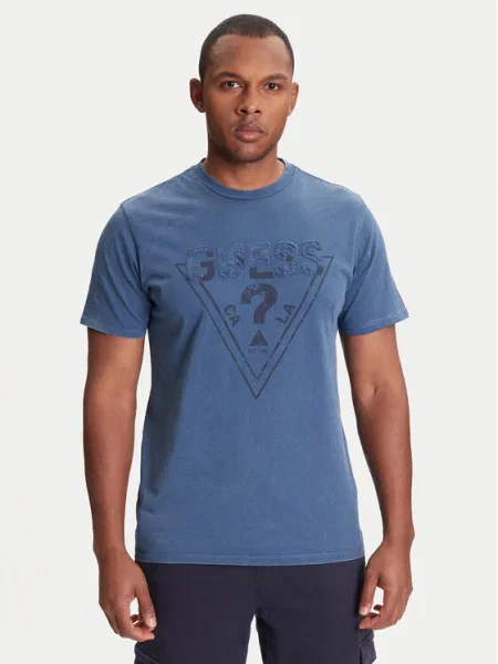 Guess Tricou Bleumarin